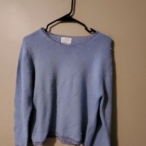 Hand embroidered sweater by Christopher & Banks.